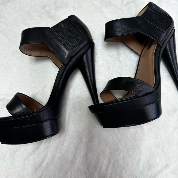 Rachel Zoe Elegant Black High Heel Sandals - Picture 1 of 5